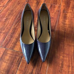 New in Box Navy Blue Pointed Toe Nine West Heels